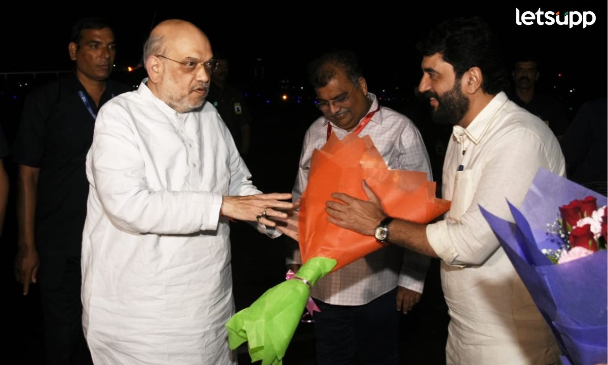 केंद्रीय गृहमंत्री अमित शाह यांचे मुंबईत आगमन; मोहोळ, शेलारांसह नेत्यांकडून स्वागत Letsupp (14)