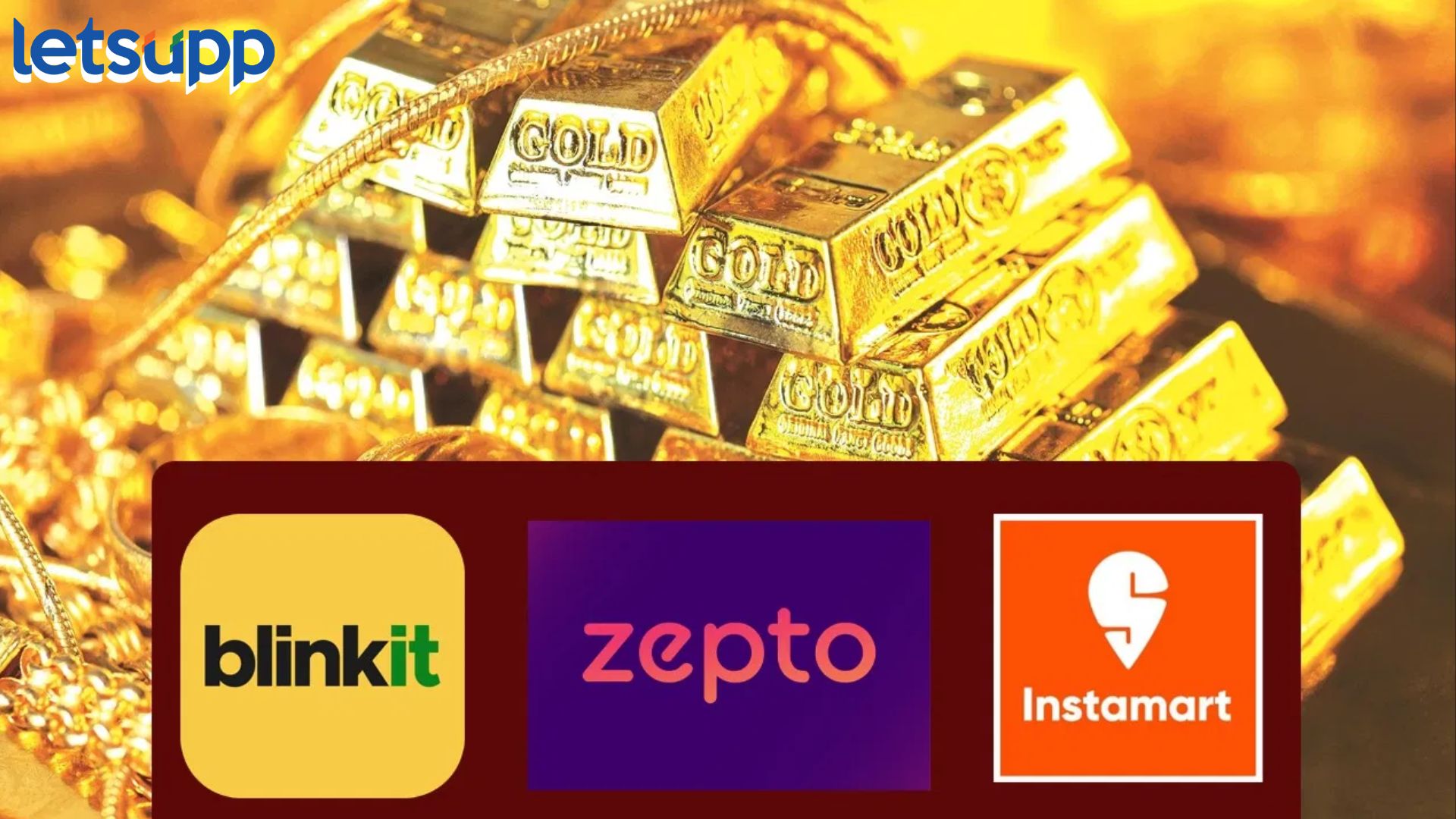 Dhanteras : ब्लिंकिट, झेप्टो, इन्स्टामार्टची खास सेवा; धनतेरसला घरबसल्या खरेदी करा सोने-चांदी Dhanteras : ब्लिंकिट, झेप्टो, इन्स्टामार्टची खास सेवा; धनतेरसला घरबसल्या खरेदी करता येणार सोने-चांदी