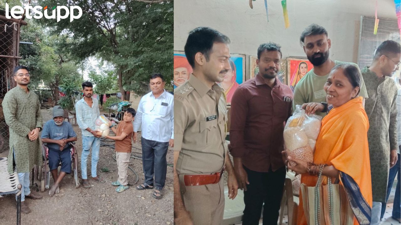 गरिबांना दिवाळी साहित्याचे वाटप; विकास पालवे मित्र परिवाराचा उपक्रम Vikas Palve Mitramandal