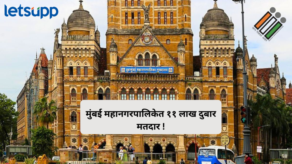 मुंबई महानगरपालिकेत ११ लाख दुबार मतदार !